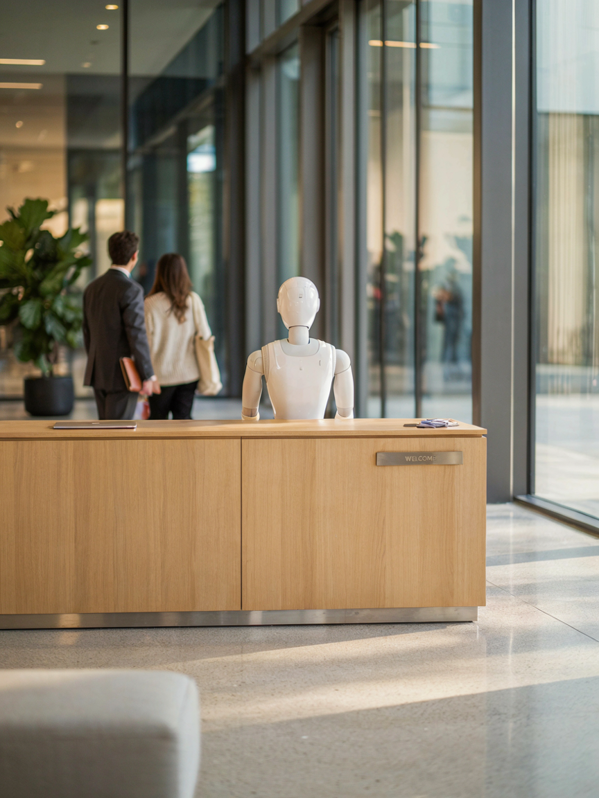Robot humanoïde en service